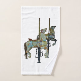 Hübsches Mergo Round Carousel Pferde Handtuch
