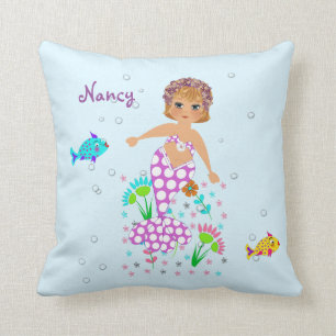 Hübsches Mermaid-Design Personalisiert Kissen