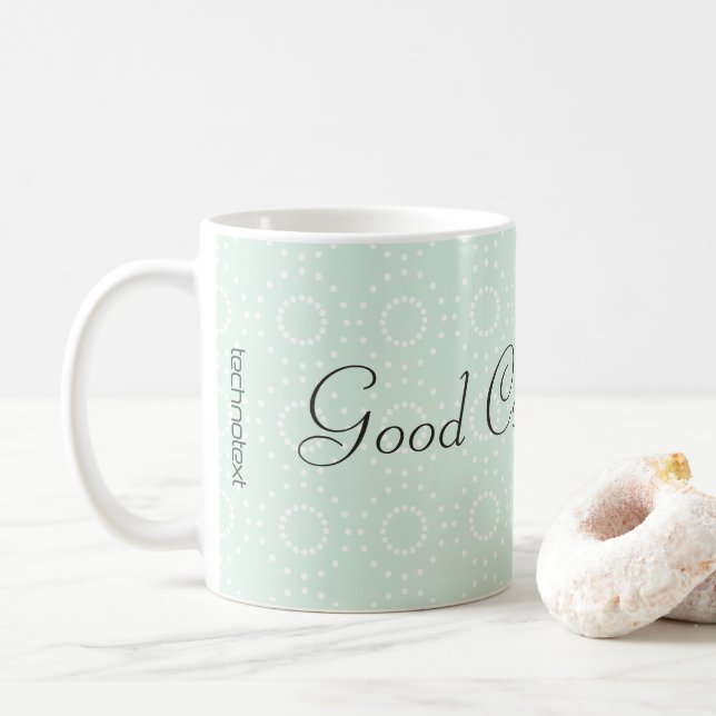 Hübsches Minzmuster Gute Kaffee-Tasse Kaffeetasse (Mit Donut)