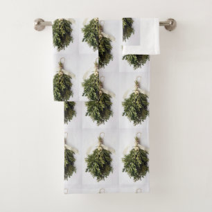 **HÜBSCHES MISTLETOE** CHRISTMAS TOWEL SET