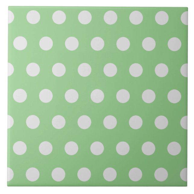 Hübsches, modernes Polka dot pattern Tile Fliese (Vorderseite)