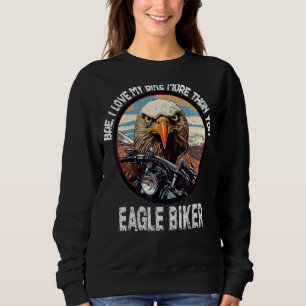 Hübsches Motorradfahrer-Motorrad für Damen Biker Sweatshirt