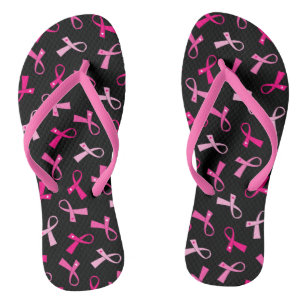 Hübsches Multirosa Brustkrebs-Flachbildschirm-Must Flip Flops