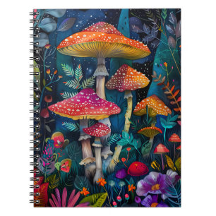 Hübsches Mushroom-Notebook und -Journal Notizblock