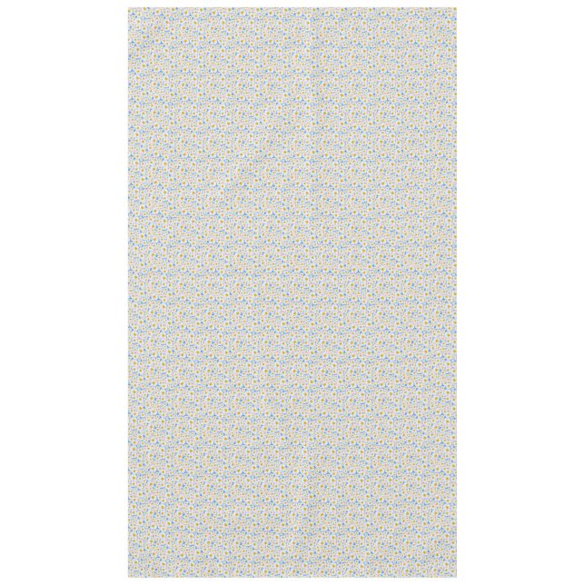 Hübsches Muster der "White Daisies" auf "Blue" Tischdecke (Vorderseite)