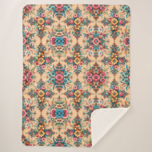 Hübsches Muster von Blume Sherpadecke