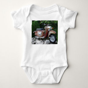 Hübsches Old Scooter Baby Bodysuit, Weiß Strampler