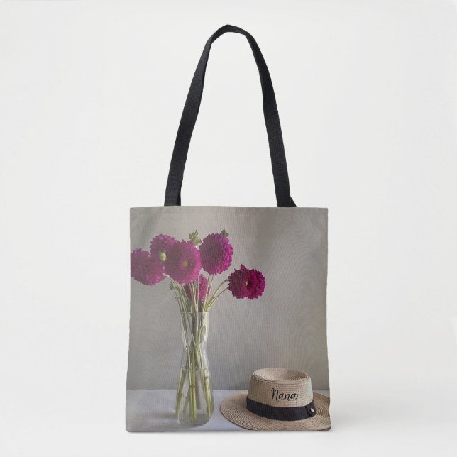 Hübsches Original Dahlia-Foto für Nana Tasche (Vorderseite)