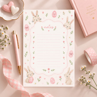 Hübsches Osterhasen-Schreibpapier mit liniertem No Briefpapier