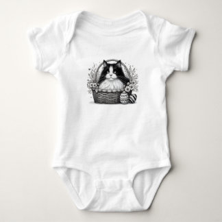 Hübsches Osterkätzchen Baby Strampler