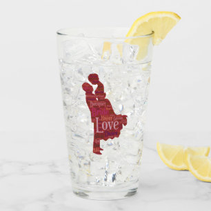 Hübsches Paar Glas Tasse