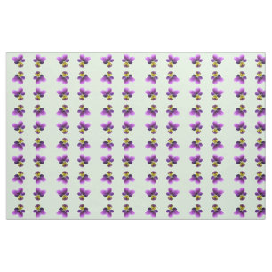 Hübsches Pansy Floral Gemustertes Gewebe Stoff