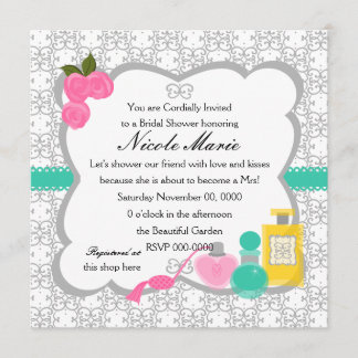 Hübsches Parfüm Einladung