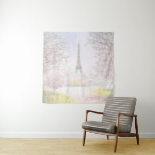 Hübsches Paris in den Pastellen Wandteppich