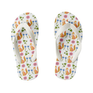 Hübsches Pastell-Foxy-Blumenmuster Kinderbadesandalen
