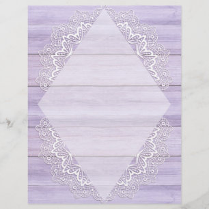 Hübsches Pastell-Holz und Weißspitzen-Schnürpapier