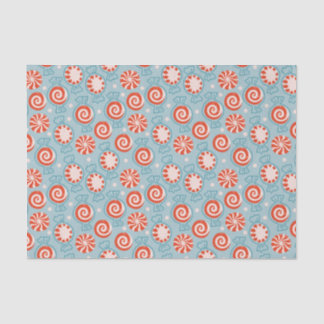 Hübsches Peppermint Candies Muster Seidenpapier