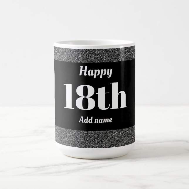 Hübsches personalisiertes Geburtstagsgeschenk 18.  Kaffeetasse (Mittel)