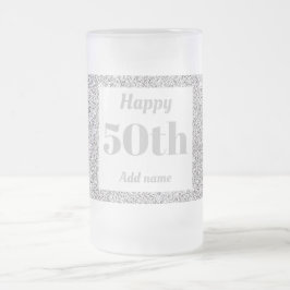 Hübsches personalisiertes Geburtstagsgläsergeschen Mattglas Bierglas