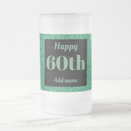 Hübsches personalisiertes Geburtstagsgläsergeschen Mattglas Bierglas