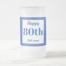 Hübsches personalisiertes Geburtstagsgläsergeschen Mattglas Bierglas