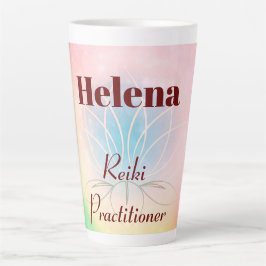 Hübsches personalisiertes Reiki Practitionerdesign Milchtasse