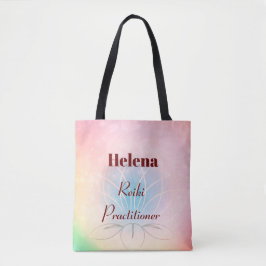 Hübsches personalisiertes Reiki Practitionerdesign Tasche