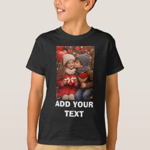 Hübsches personalisiertes T-Shirt mit bearbeitbare