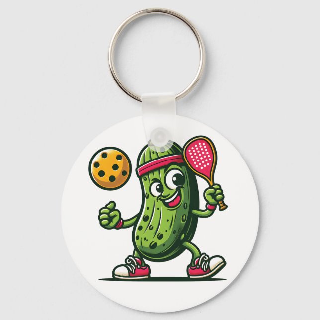 Hübsches Pickleball Schlüsselanhänger (Vorderseite)