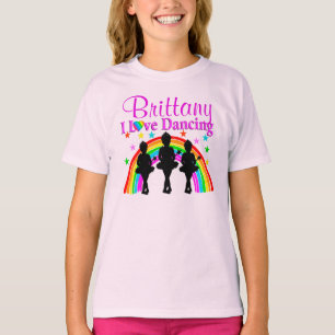 HÜBSCHES PINK I LIEBE TANZEN PERSONALISIERT BEKLEI T-Shirt