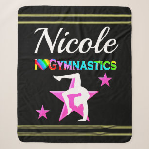 HÜBSCHES PINK-KUNSTBEWUSSTE GYMNASTIK-DESIGN SHERPADECKE