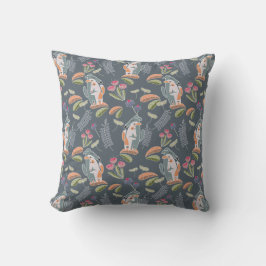 Hübsches Podenco, Galgo-Hunde, floral Kissen