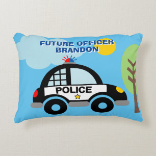 Hübsches Polizeiauto-Kindersofa-Kissen für das Sch Dekokissen
