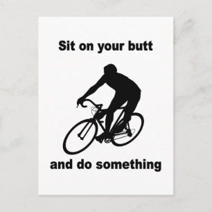 Hübsches Radfahren Postkarte