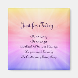 Hübsches Regenbogendesign von Reiki Principles Magnet