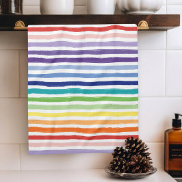 Hübsches Regenbogenmuster Geschirrtuch
