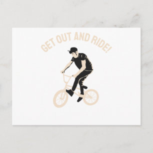 Hübsches Reiter-Design - Geh raus und reite! Postkarte