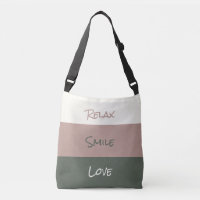 Hübsches Relax Lächeln Liebe Kreuzung Tote Tasche