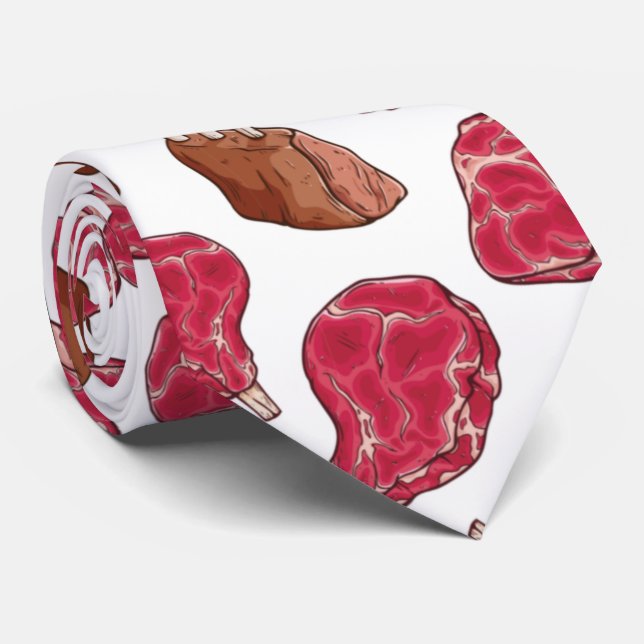 Hübsches Rohfleisch — Steak und Rippen Krawatte (Gerollt)