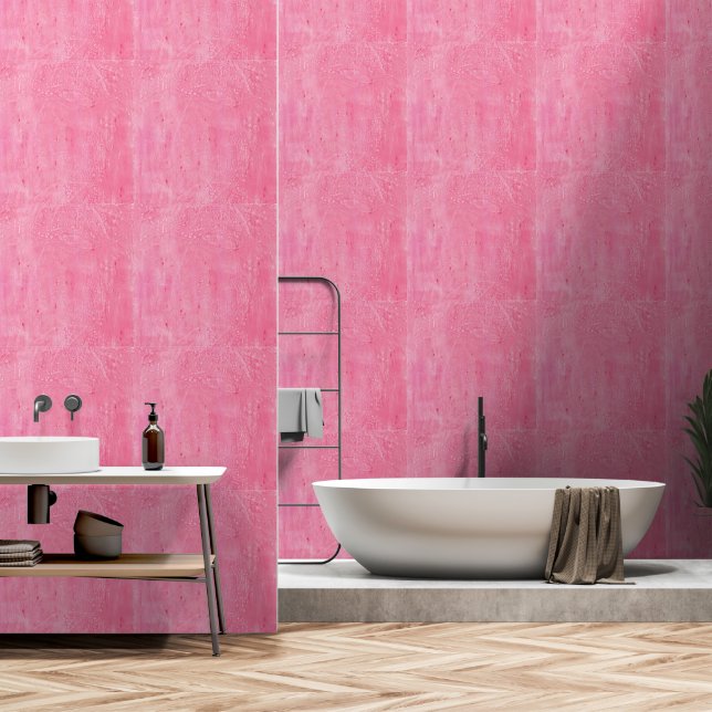 Hübsches rosa abstraktes Muster Tapete (Badezimmer)