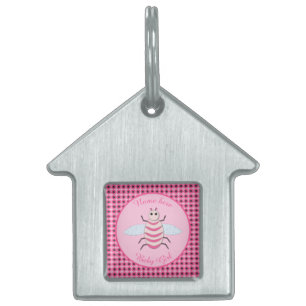 Hübsches Rosa Baby Mädchen Biene Individuelle Pet  Tiermarke
