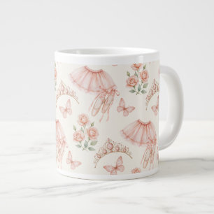 Hübsches rosa Ballerina-inspiriertes Design Jumbo-Tasse