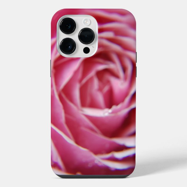 Hübsches Rosa erhob sich nah iPhone 14 Pro Max Hülle (Rückseite)