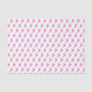 Hübsches Rosa Fischmuster Seidenpapier