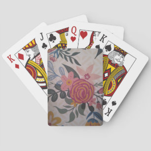 Hübsches rosa florales Poker-Kartenspiel Spielkarten