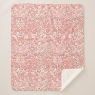 Hübsches rosa französisches Pariser Design Sherpadecke