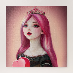 Hübsches Rosa HarbenPrinzessin mit Tiara
