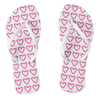 Hübsches Rosa Herz des Herzens FlipFlops