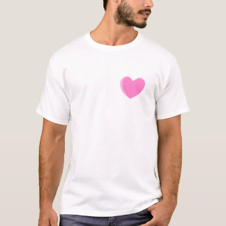 Hübsches rosa Liebe-Herz T-Shirt
