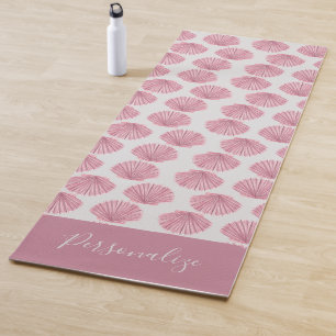 Hübsches Rosa Seashells Ocean Beach Zen Meditation Yogamatte